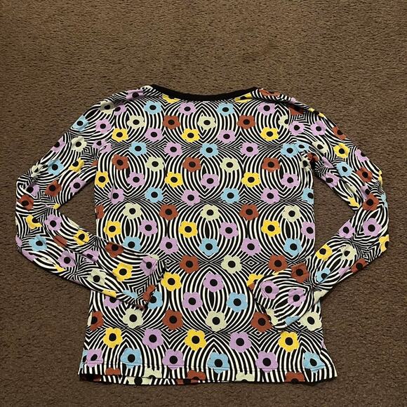 Y2K Agnes B Floral Long Sleeve Top - Picture 3 of 5